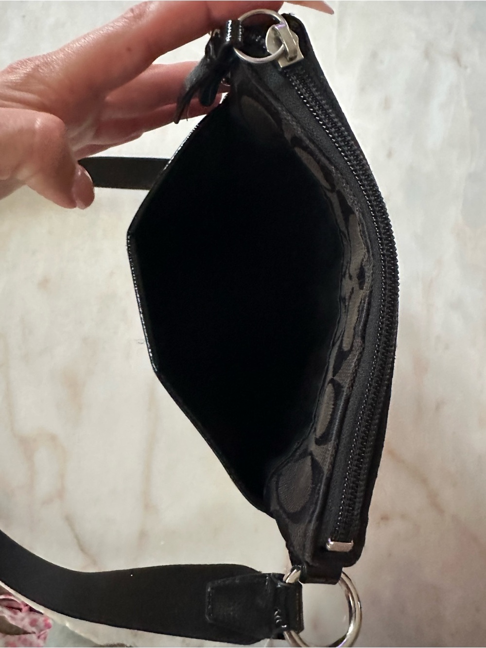 Coach Black Signature Crossbody Bag - Picture 6 of 7